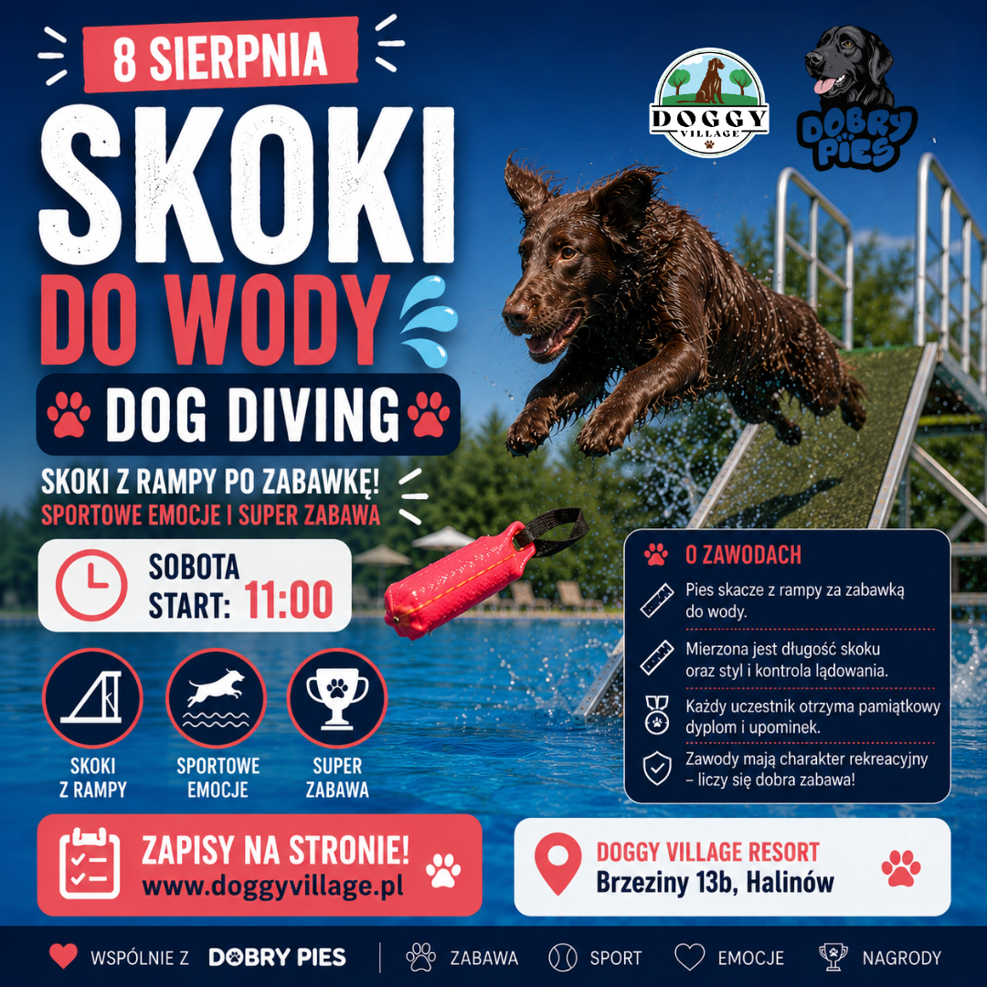 Zawody Dog Diving / Skoki do Wody dla Psów 8 Sierpnia