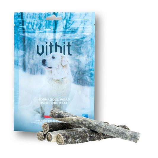 لفائف تورنادوجز من فيتبيت مع لحم القد 100 غرام