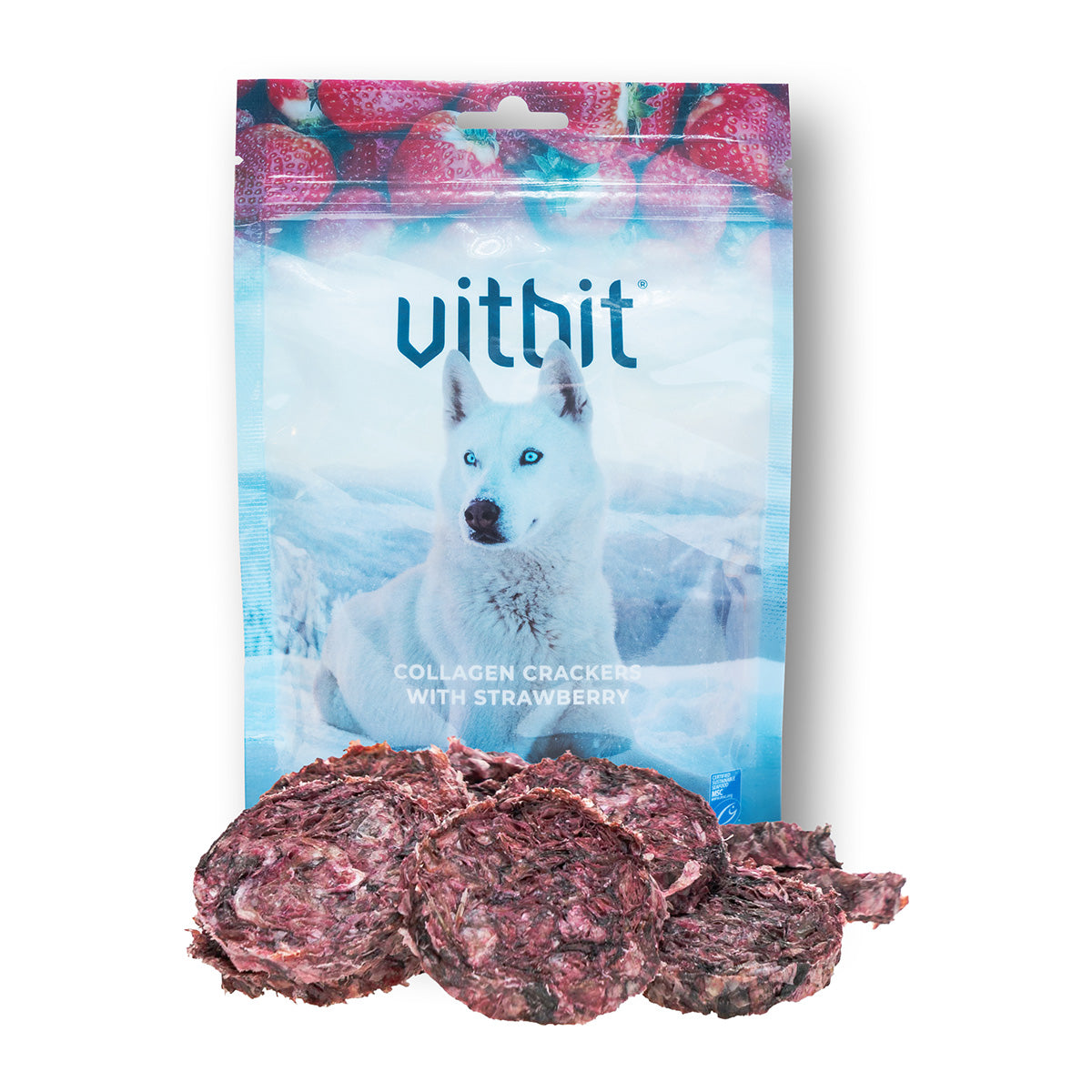 Vitbit Collagen Crackers with Strawberry 70g dv 7530